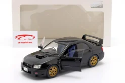Subaru Impreza WRX STI Baujahr 2004 perlschwarz 1:18 Solido