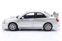 Subaru Impreza WRX STI Baujahr 2004 silber metallic 1:18 Solido