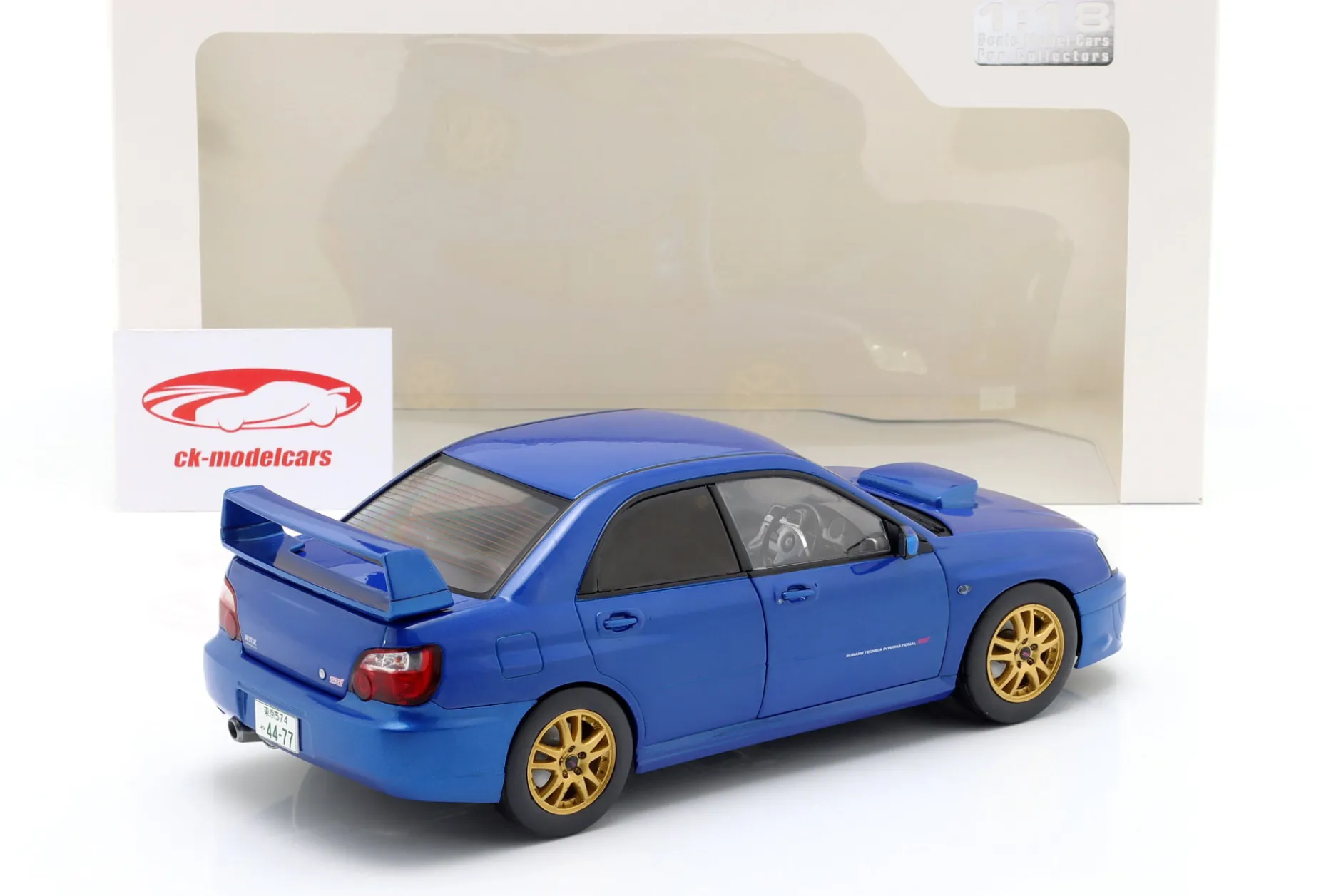 Subaru Impreza WRX STI Baujahr 2003 sonic blau 1:18 Solido
