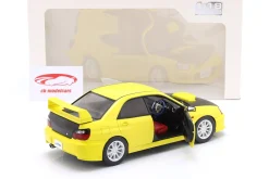 Subaru Impreza WRX STI Baujahr 2003 gelb / schwarz 1:18 Solido