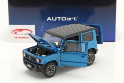 Suzuki Jimny (JB64) RHD Baujahr 2018 blau metallic / schwarz 1:18 AUTOart