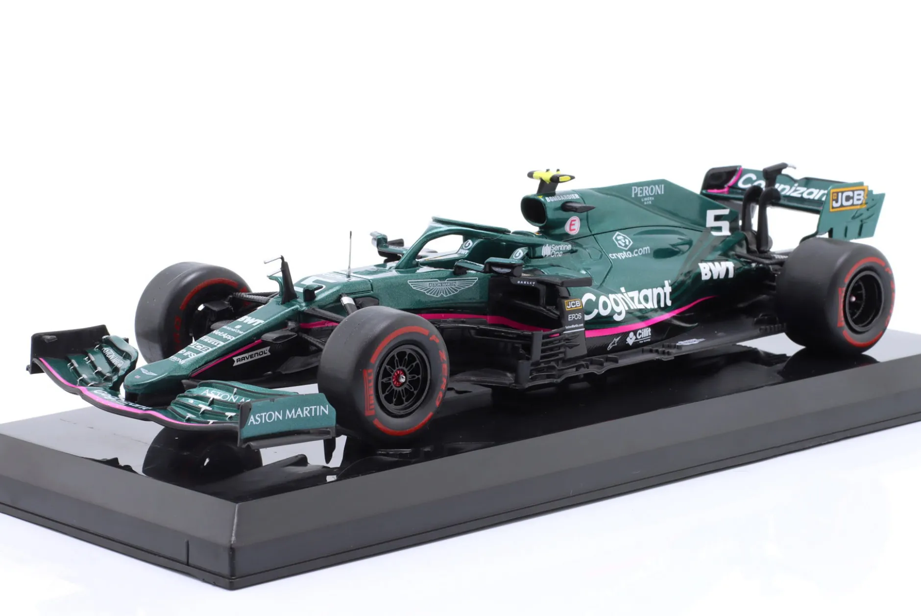 S. Vettel Aston Martin AMR21 #5 2nd Aserbaidschan GP Formel 1 2021 1:24 Premium Collectibles