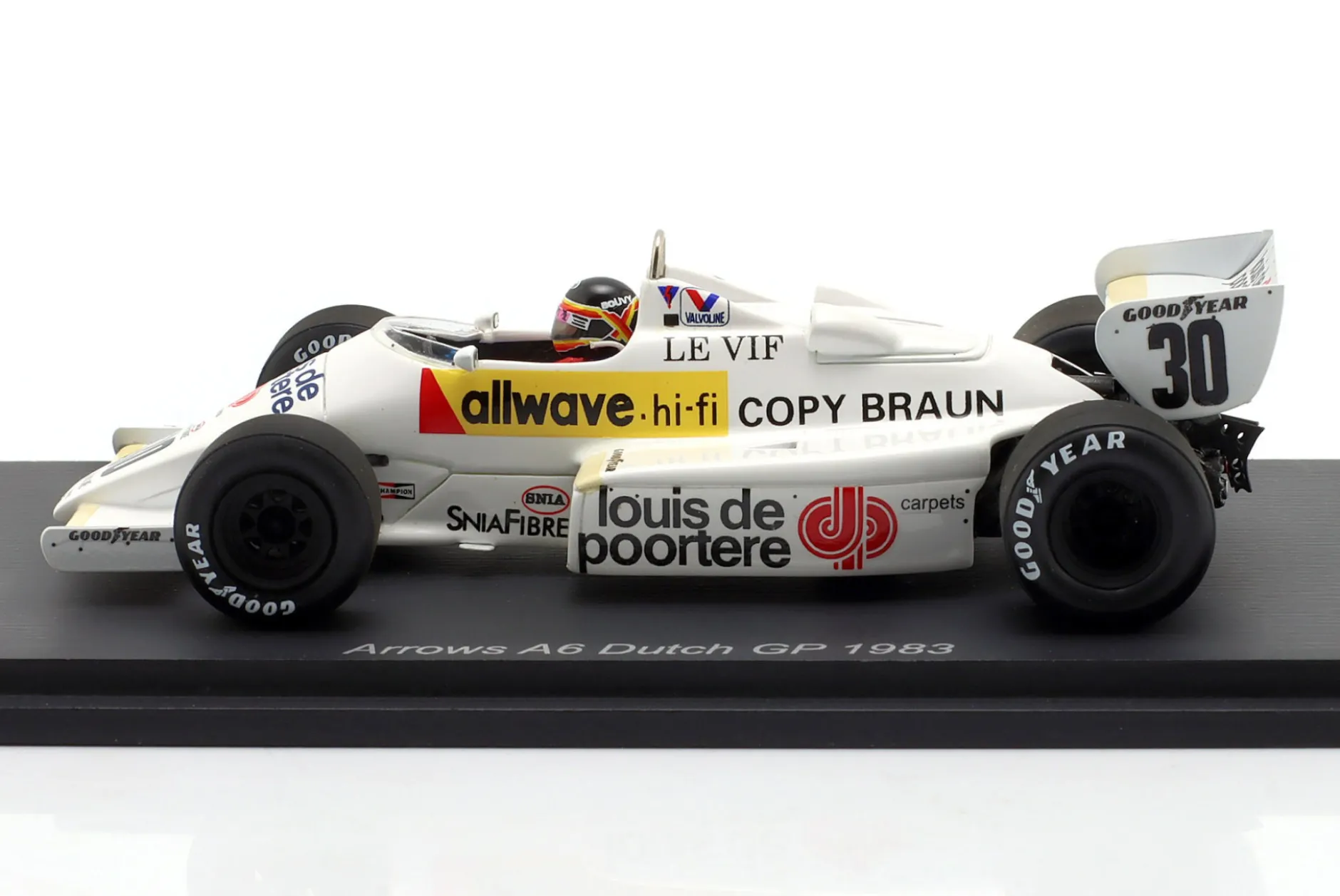 Thierry Boutsen Arrows A6 #30 Niederlande GP Formel 1 1983 1:43 Spark