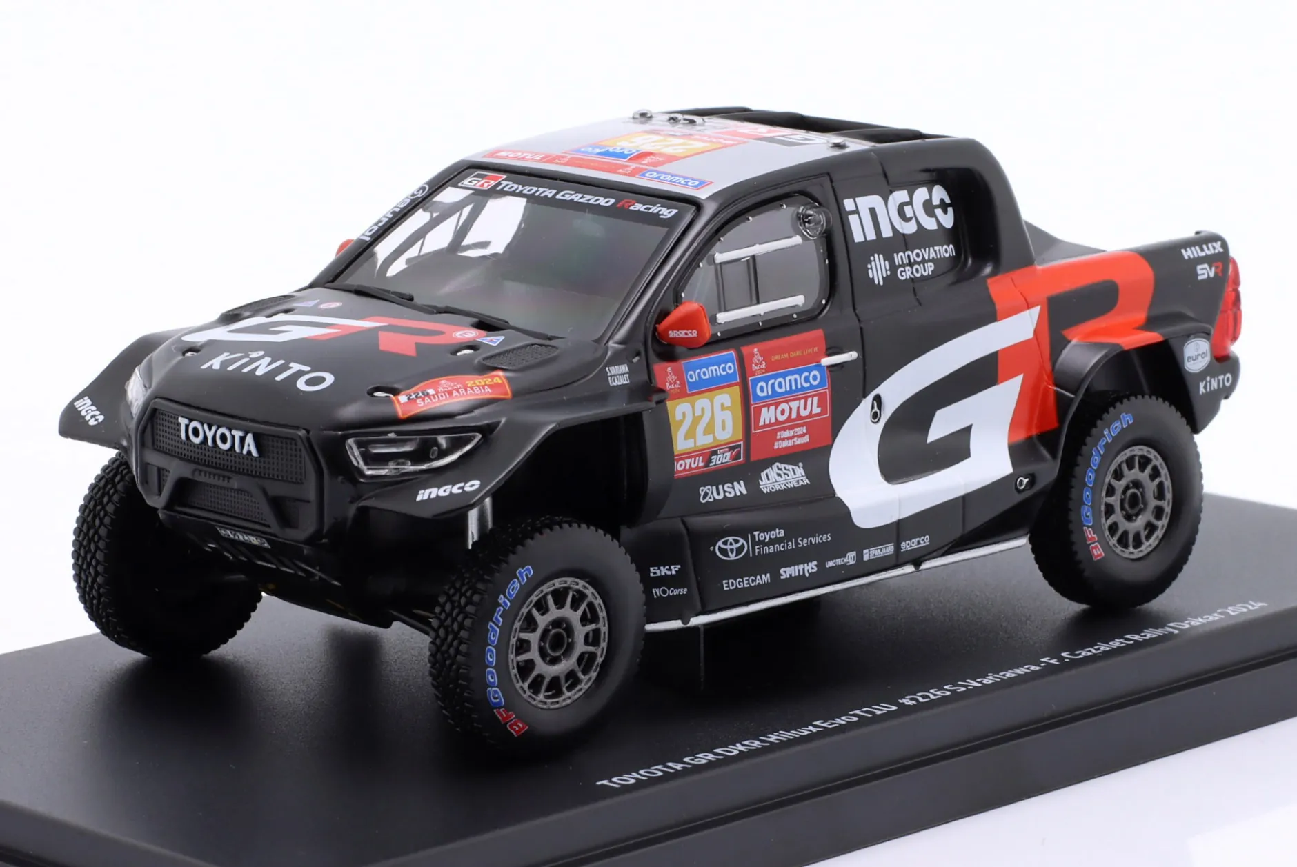 Toyota GR DKR Hilux EVO T1U #226 Rallye Dakar 2024 Variawa, Cazalet 1:43 Ixo