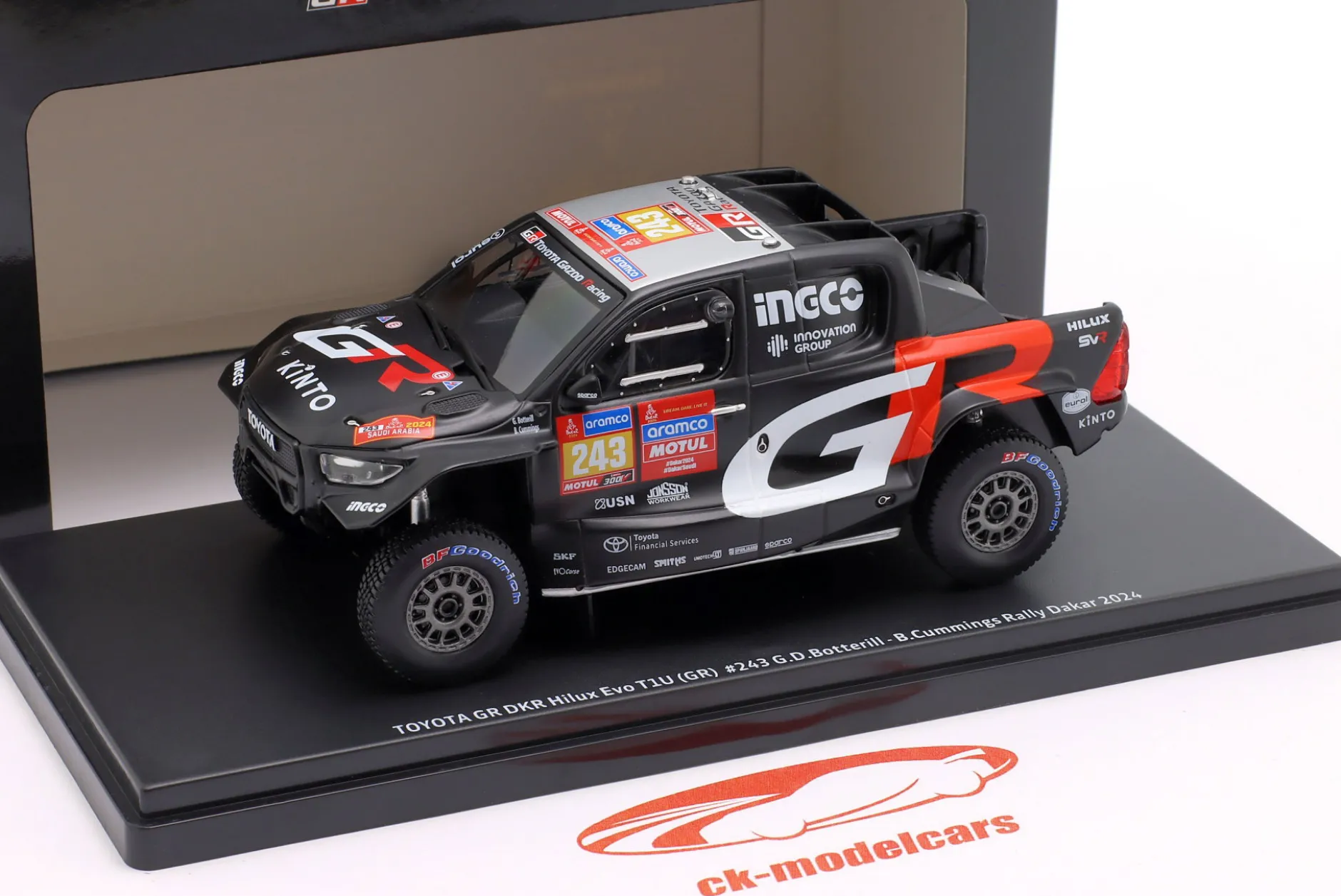 Toyota GR DKR Hilux EVO T1U #243 6th Rallye Dakar 2024 Botterill, Cummings 1:43 Ixo