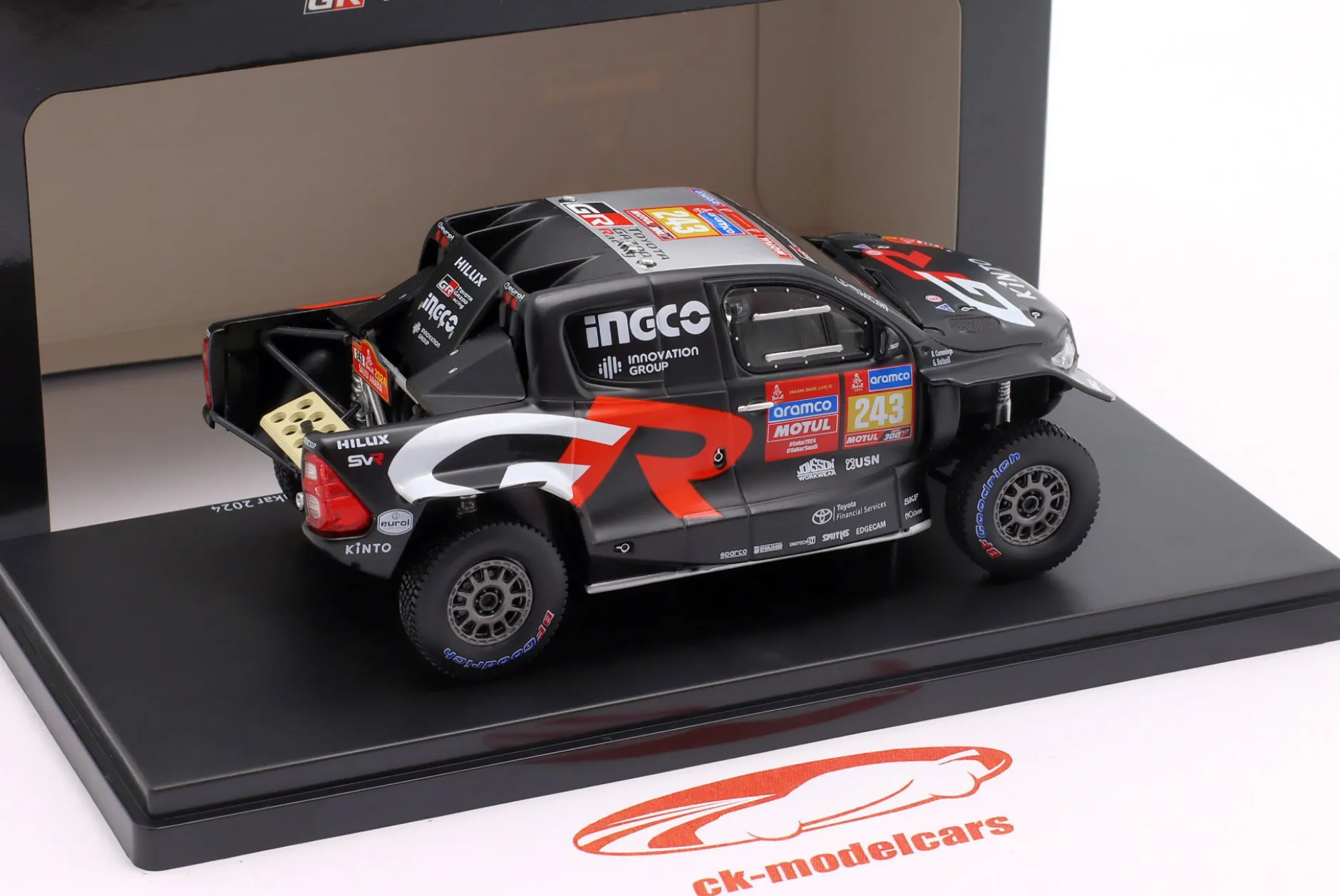 Toyota GR DKR Hilux EVO T1U #243 6th Rallye Dakar 2024 Botterill, Cummings 1:43 Ixo