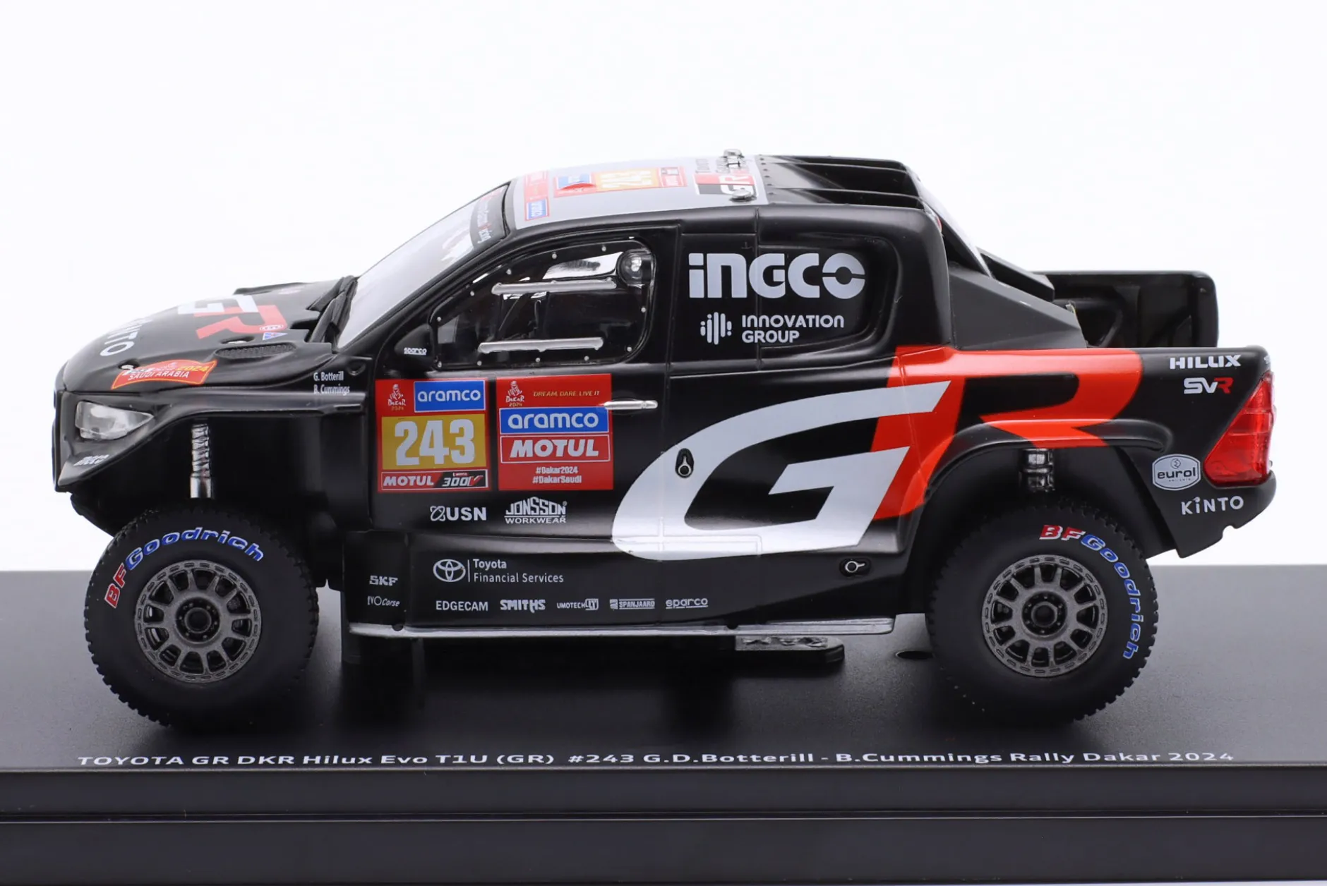 Toyota GR DKR Hilux EVO T1U #243 6th Rallye Dakar 2024 Botterill, Cummings 1:43 Ixo