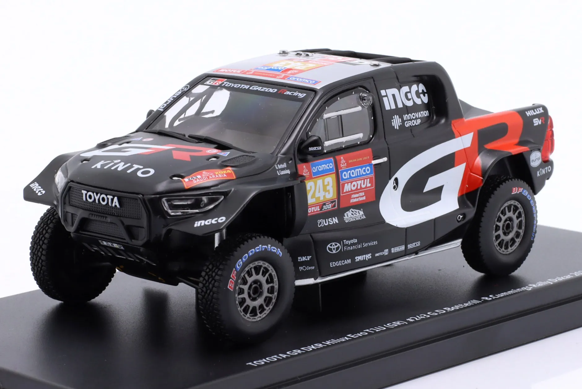 Toyota GR DKR Hilux EVO T1U #243 6th Rallye Dakar 2024 Botterill, Cummings 1:43 Ixo