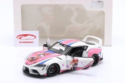 Toyota GR Supra Solido Works Itasha 2024 weiß / pink / Dekor 1:18 Solido