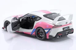 Toyota GR Supra Solido Works Itasha 2024 weiß / pink / Dekor 1:18 Solido
