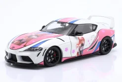Toyota GR Supra Solido Works Itasha 2024 weiß / pink / Dekor 1:18 Solido