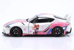 Toyota GR Supra Solido Works Itasha 2024 weiß / pink / Dekor 1:18 Solido
