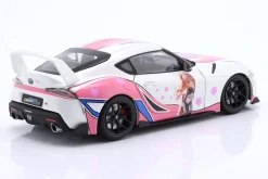 Toyota GR Supra Solido Works Itasha 2024 weiß / pink / Dekor 1:18 Solido