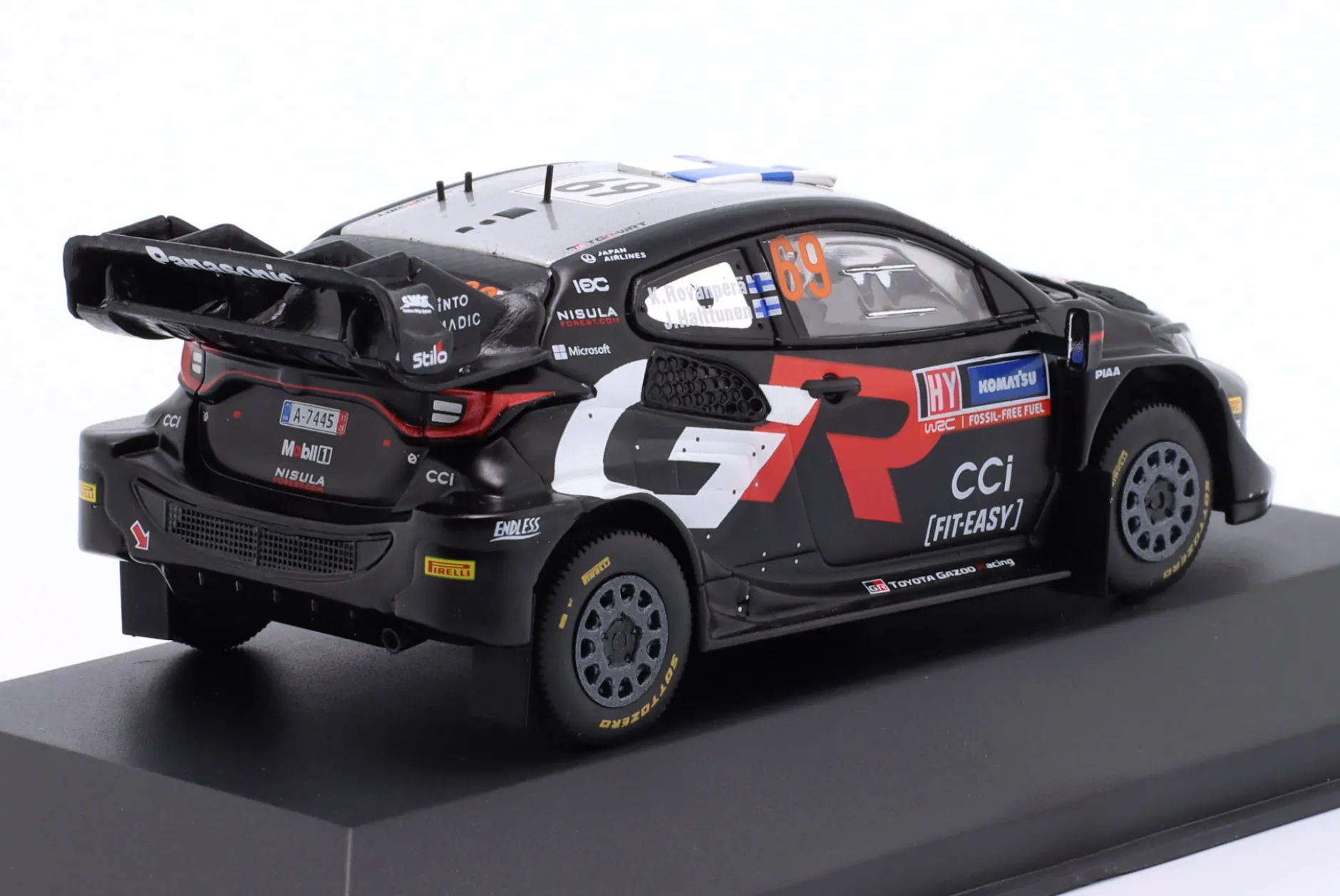 Toyota GR Yaris Rally1 Hybrid #69 Rallye Schweden 2024 Rovanperä, Halttunen 1:43 Ixo