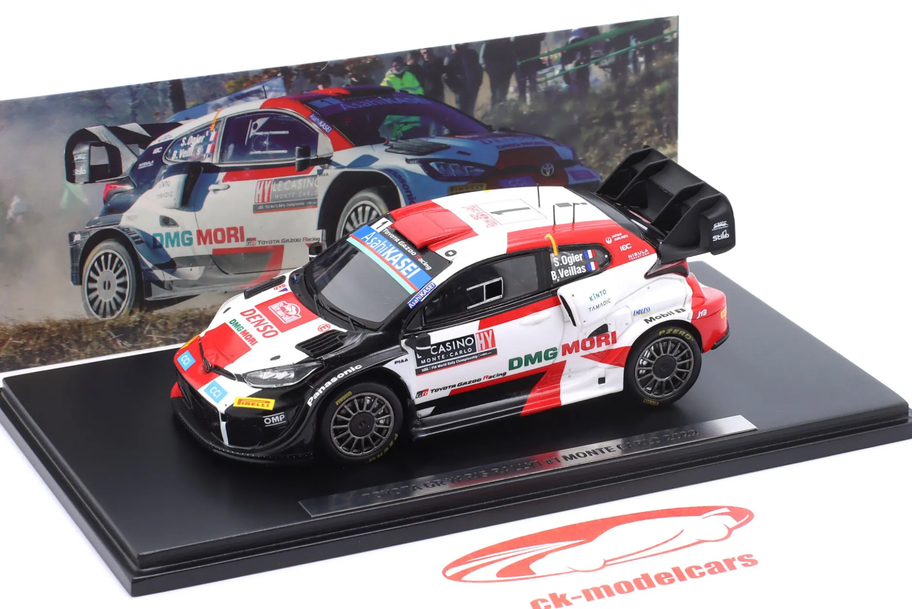 Toyota GR Yaris Rally1 #1 2nd Rallye Monte Carlo 2022 Ogier, Veillas 1:43 Spark