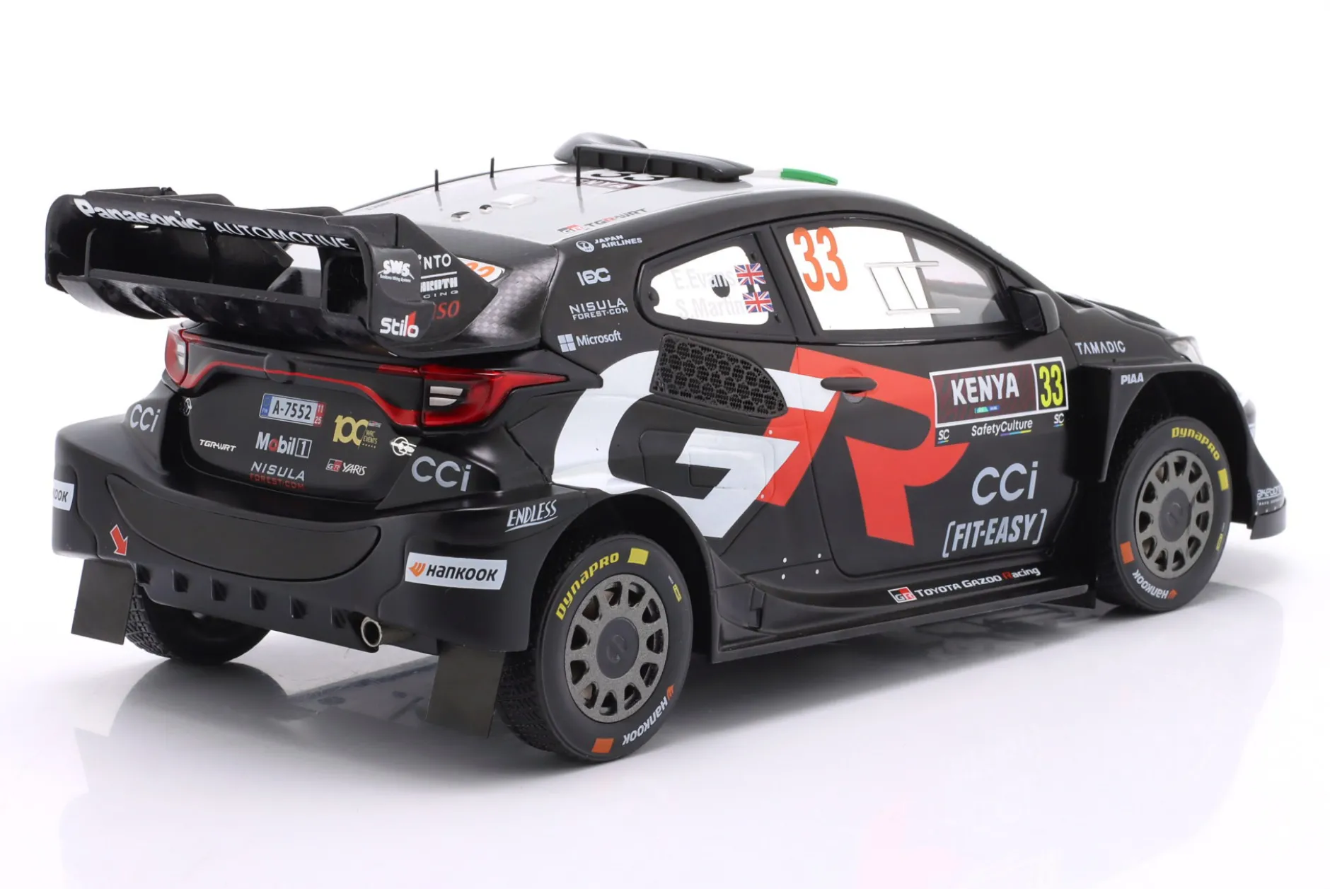 Toyota GR Yaris Rally1 #33 Sieger Rallye Safari Kenya 2025 Evans, Martin 1:18 Ixo