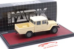 Toyota HJ45 Land Cruiser Crew Cab Pick-Up 1979 beige 1:43 Matrix