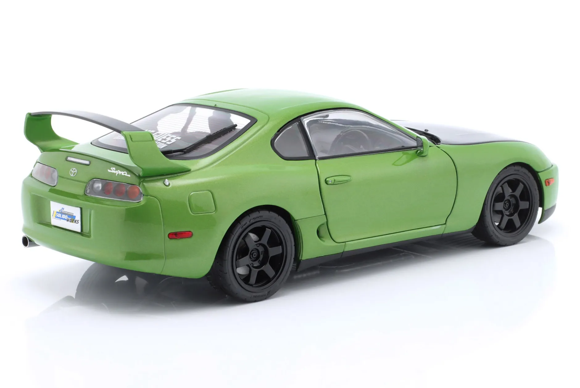 Toyota Supra MK4 (A80) Baujahr 1993 grün schwarz 1:18 Solido