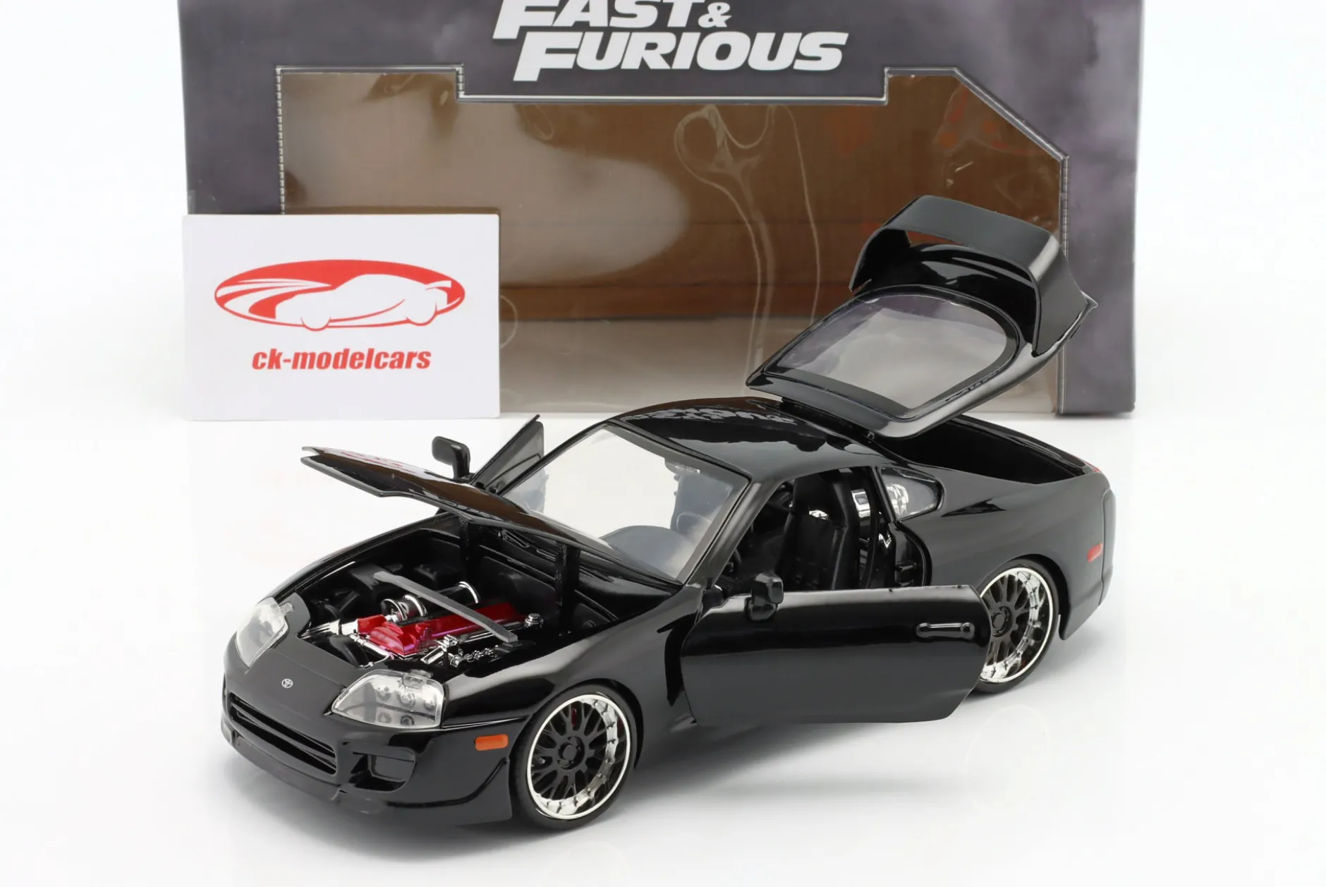 Toyota Supra Mk IV 1995 Fast & Furious 5 (2011) schwarz 1:24 Jada Toys