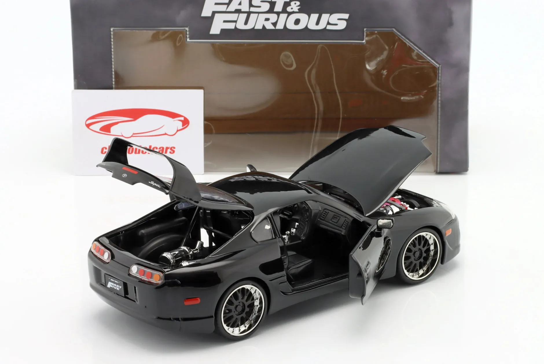 Toyota Supra Mk IV 1995 Fast & Furious 5 (2011) schwarz 1:24 Jada Toys
