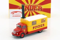 Unic ZU 51 Kitchen Truck Pinder Zirkus Baujahr 1952 gelb / rot 1:43 Direkt Collections