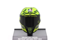 Valentino Rossi #46 Yamaha Factory Racing Moto GP Test Sepang 2023 Helm 1:10 Minichamps