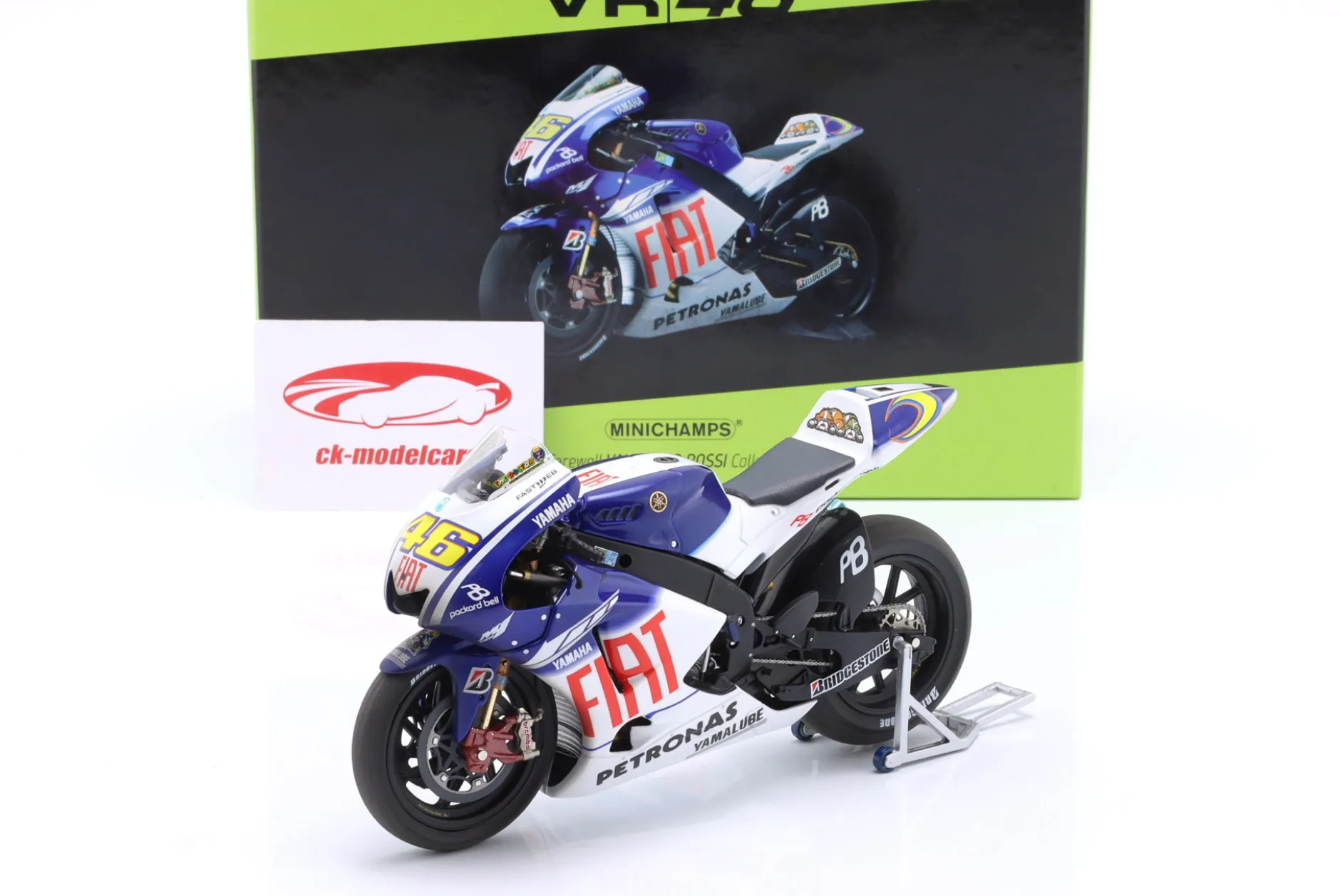 Valentino Rossi Yamaha YZR-M1 #46 MotoGP Weltmeister 2009 1:12 Minichamps