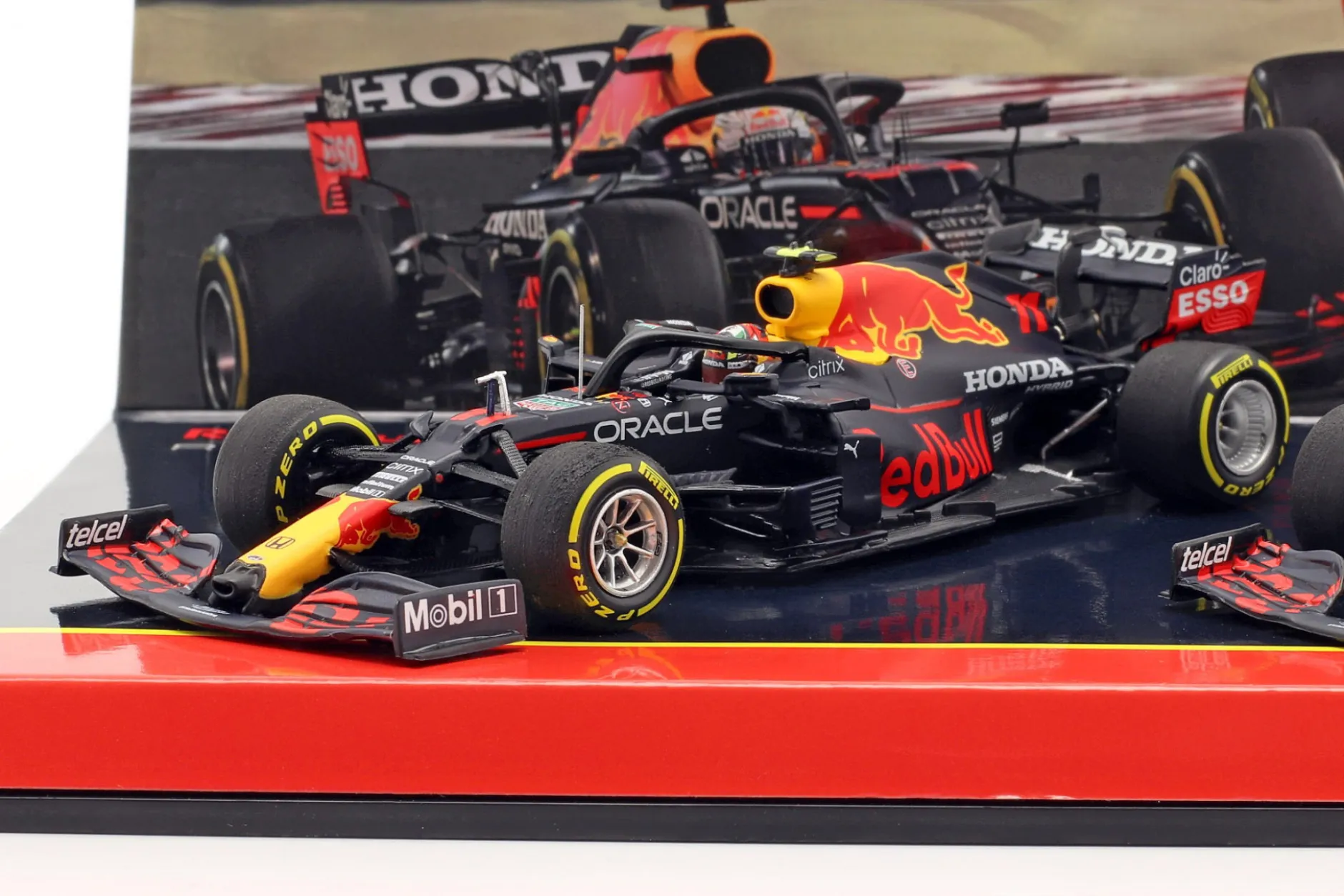 Verstappen #33 & Perez #11 2-Car Set Red Bull Racing RB16B Formel 1 2021 1:43 Minichamps