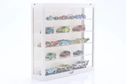Vitrine LED Multicase 5-stöckig für Modelle im Maßstab 1:43 / 1:64 weiß Triple9