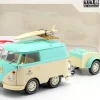 Volkswagen VW Cool Combi mit Anhänger 2024 mintgrün / weiß 1:18 Solido