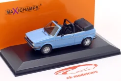 Volkswagen VW Golf I Cabriolet Baujahr 1979 hellblau 1:43 Minichamps