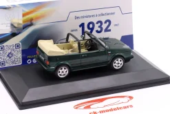 Volkswagen VW Golf I Cabriolet Classic Line 1992 dunkelgrün metallic 1:43 Solido