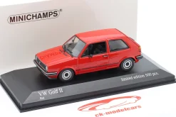 Volkswagen VW Golf II Baujahr 1985 rot 1:43 Minichamps