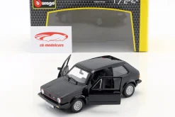 Volkswagen VW Golf Mk1 GTI Baujahr 1979 schwarz 1:24 Bburago