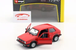 Volkswagen VW Golf Mk1 GTI Baujahr 1979 rot 1:24 Bburago