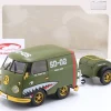 Volkswagen VW Kool Kombi Army Fighter 2023 oliv mit Dekor 1:18 Solido