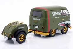 Volkswagen VW Kool Kombi Army Fighter 2023 oliv mit Dekor 1:18 Solido