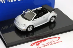 Volkswagen VW New Beetle Cabriolet (Typ 9C) reflexsilber metallic 1:43 AutoArt