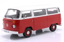 Volkswagen VW T2b Baujahr 1972 rot / weiß 1:18 KK-Scale
