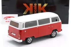 Volkswagen VW T2b Baujahr 1972 rot / weiß / Fuchs Felgen 1:18 KK-Scale
