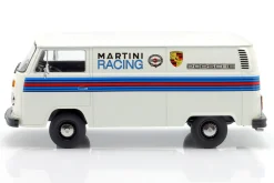 Volkswagen VW T2b Bus Porsche Martini Racing Baujahr 1972 weiß 1:18 KK-Scale