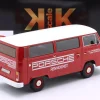 Volkswagen VW T2b Bus Porsche Renndienst Baujahr 1972 rot / weiß 1:18 KK-Scale