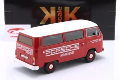 Volkswagen VW T2b Bus Porsche Renndienst Baujahr 1972 rot / weiß 1:18 KK-Scale