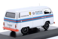 Volkswagen VW T2 Bus Porsche Renndienst 1972 silber 1:43 Minichamps