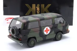 Volkswagen VW T3 Bus Syncro Bundeswehr Ambulanz 1987 tarnfarben 1:18 KK-Scale