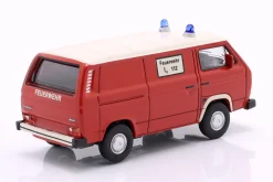 Volkswagen VW T3 Feuerwehr 1979 rot / weiß 1:64 Schuco