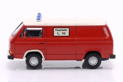 Volkswagen VW T3 Feuerwehr 1979 rot / weiß 1:64 Schuco