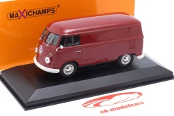 Volkswagen VW T1 Kastenwagen Baujahr 1963 dunkelrot 1:43 Minichamps