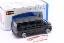 Volkswagen VW T6 Multivan Baujahr 2020 schwarz 1:43 Bburago
