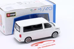 Volkswagen VW T6 Multivan Baujahr 2020 weiß 1:43 Bburago